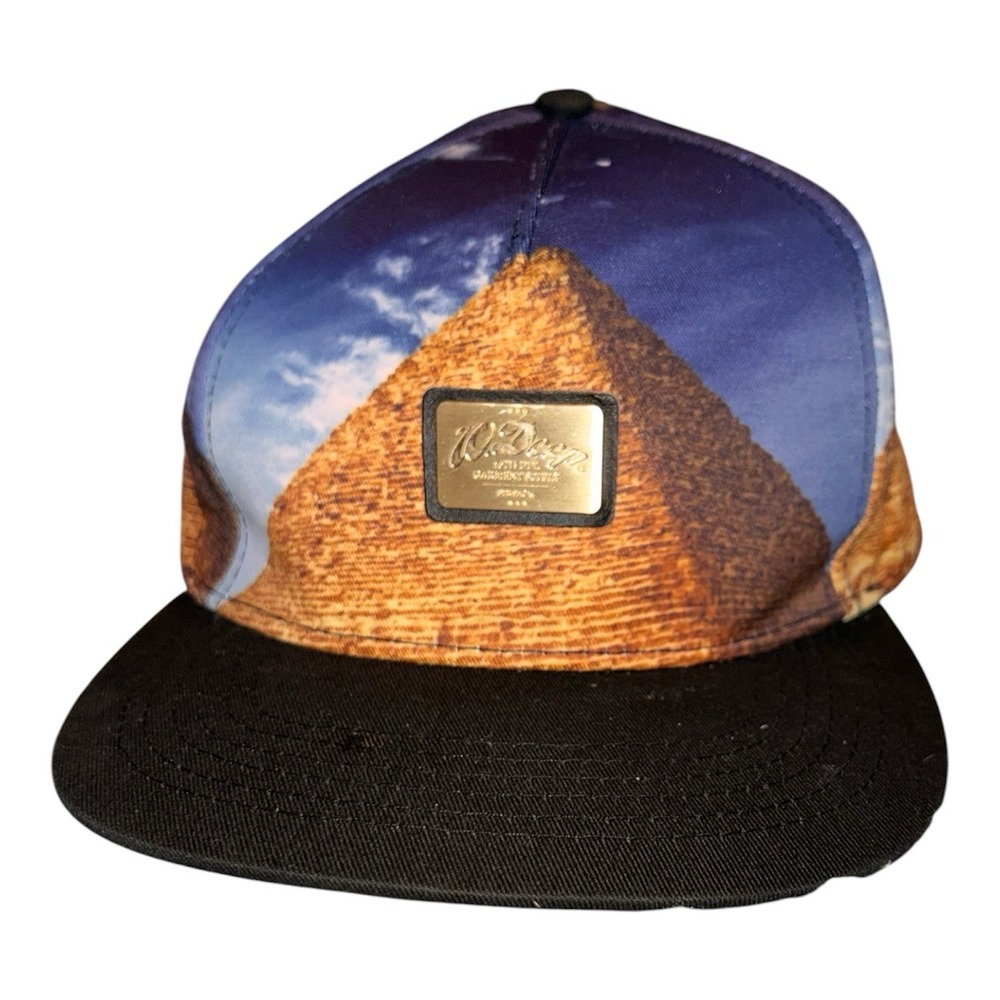 10.Deep Egypt Graphic Pyramid Hat Strapback Adjustable Cap Streetwear Travel